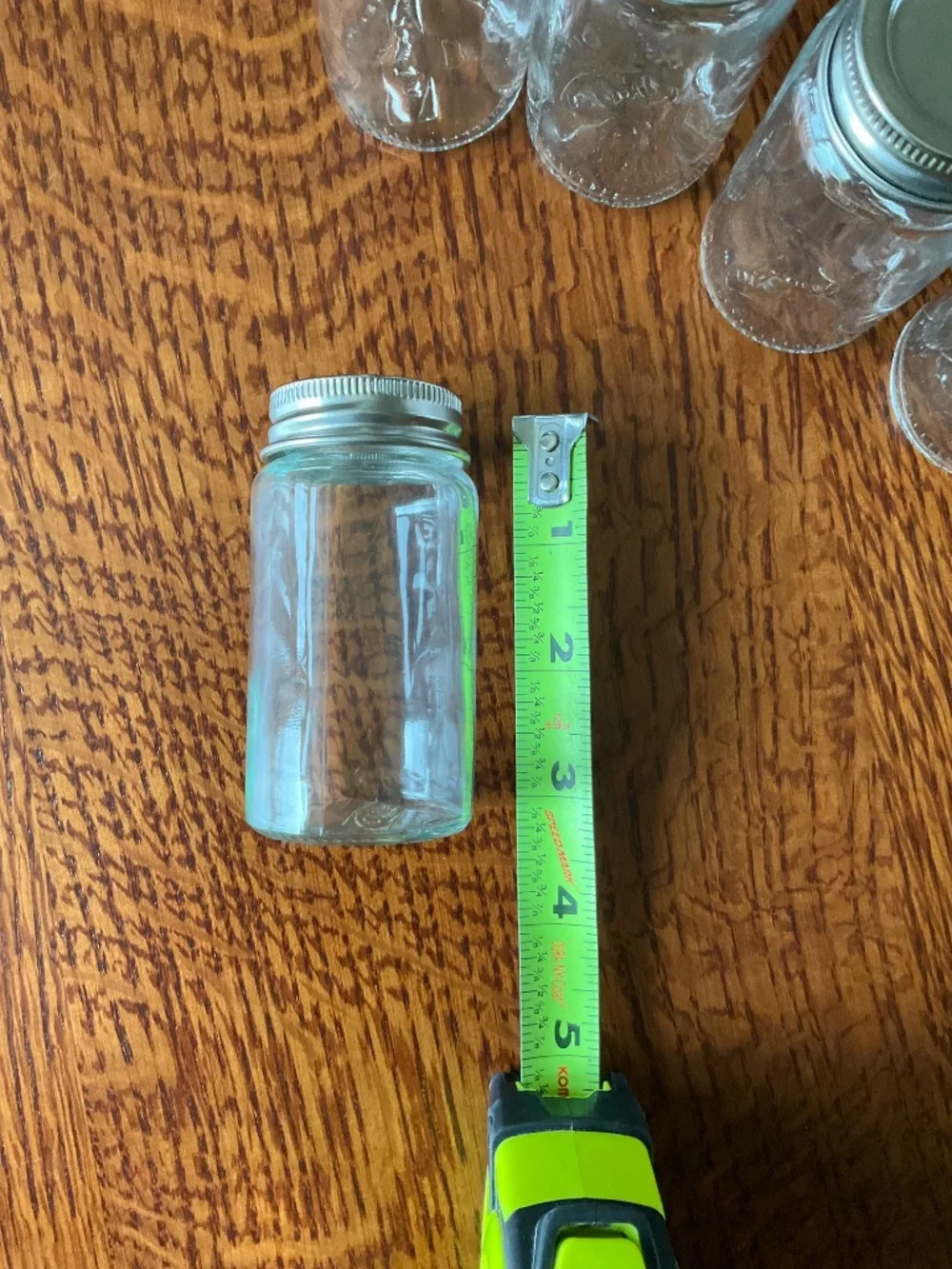 Set of 6 IKEA glass spice jars